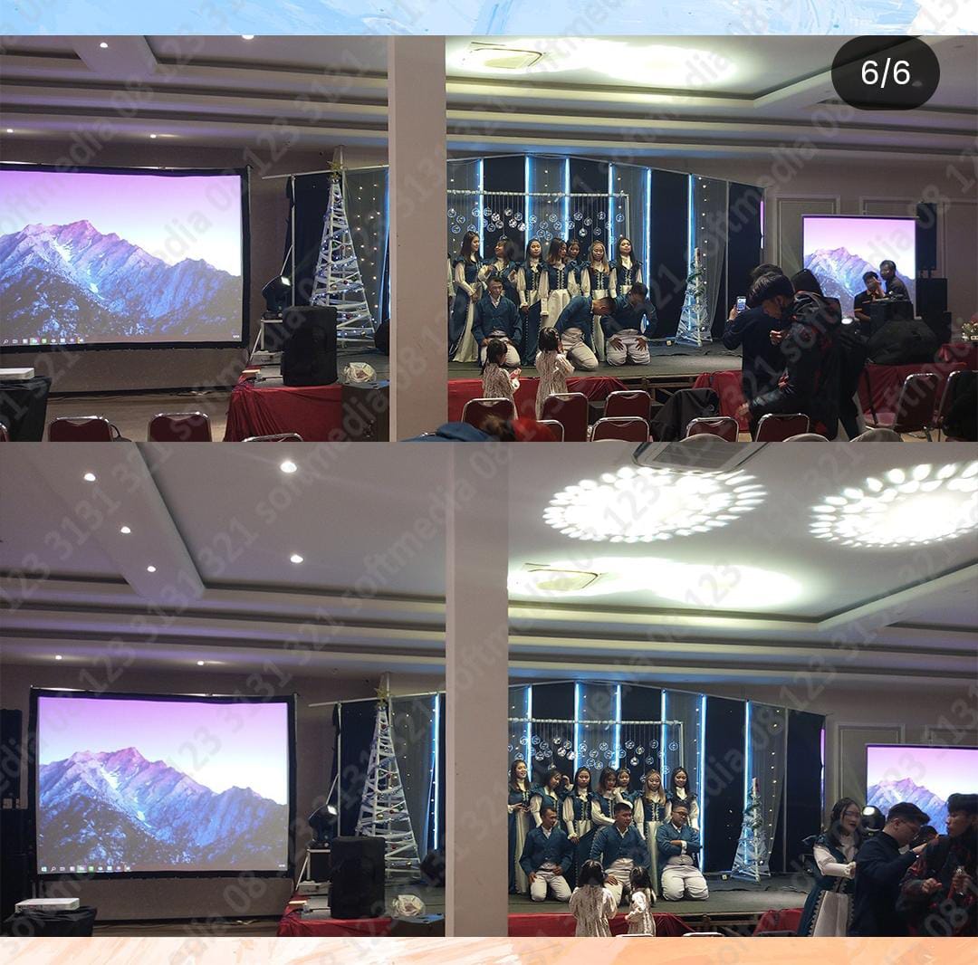 Penggunaan TV LED di Pameran